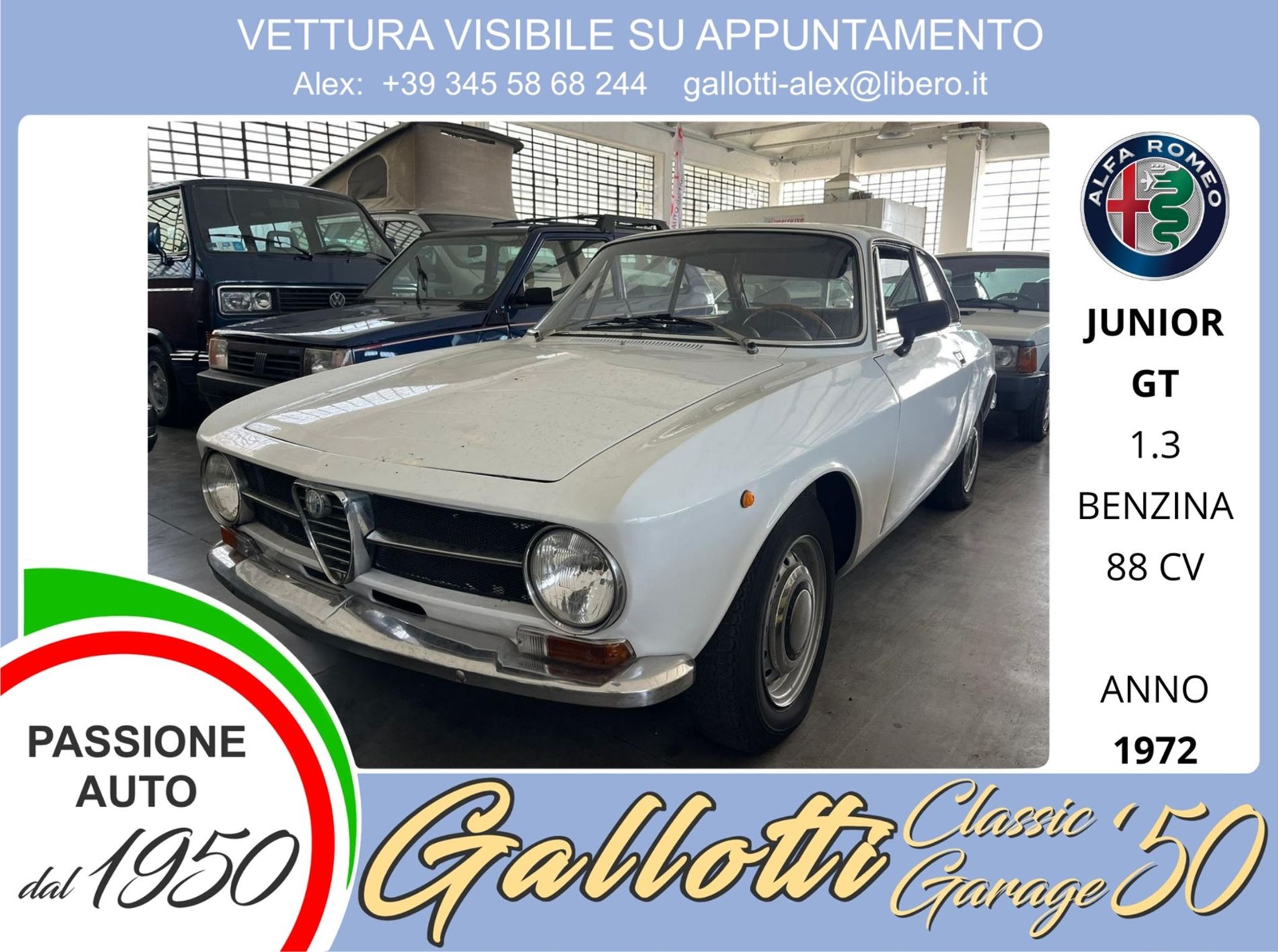 ALFA ROMEO GT JUNIOR  - Gallotti Auto